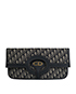 Fold Over Clutch, &pound;895, Handbags, Blue, Canvas/Lace, Front view